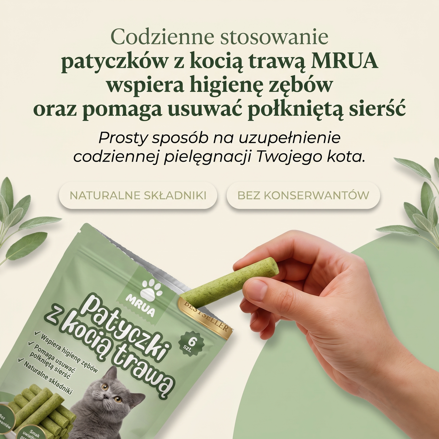 Patyczki z kocią trawą