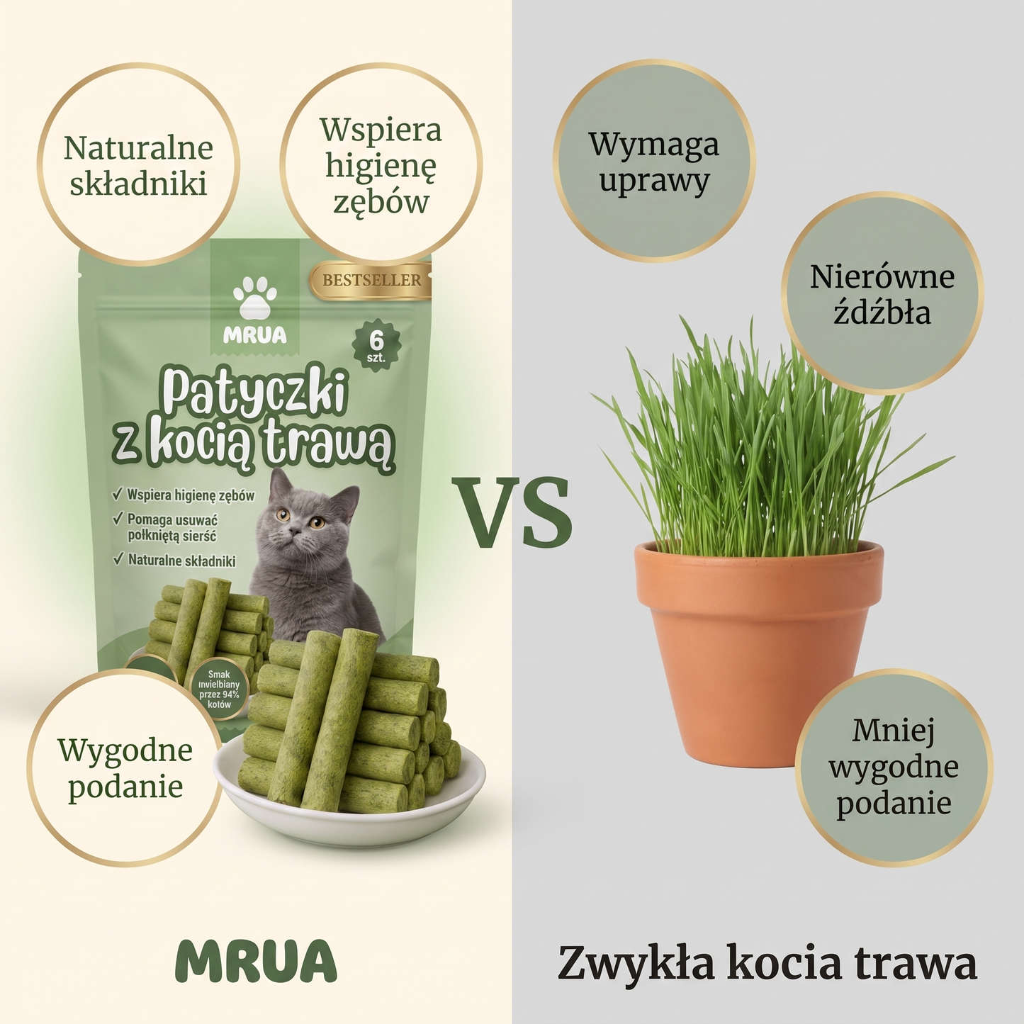 Patyczki z kocią trawą